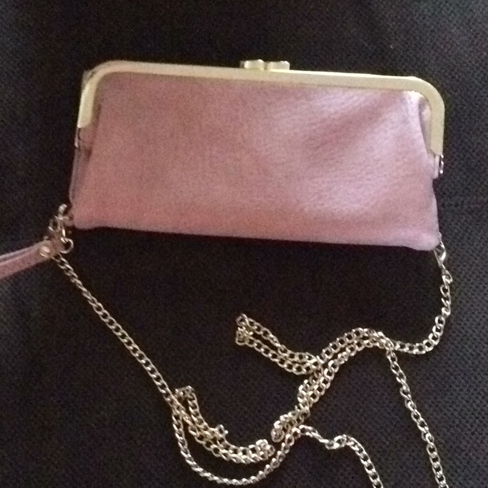 Mauve purse clutch brand new without tags